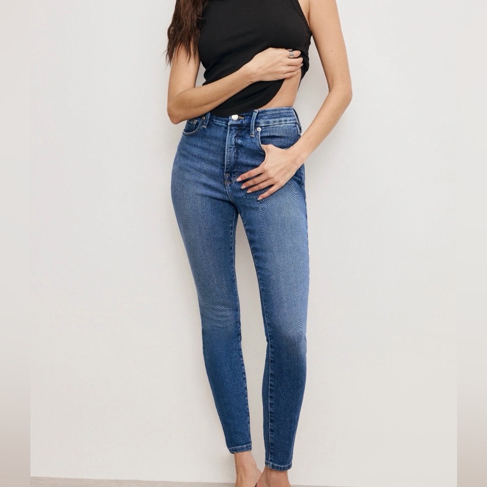 Good American Women's Skinny Jeans - Blue Wash
